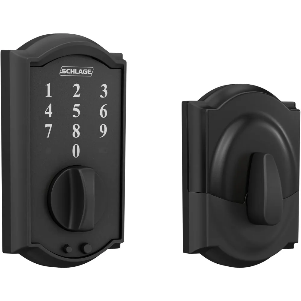 

Schlage BE375 CAM 622, сенсорный засов Camelot, электронный замок без ключа, матовый черный