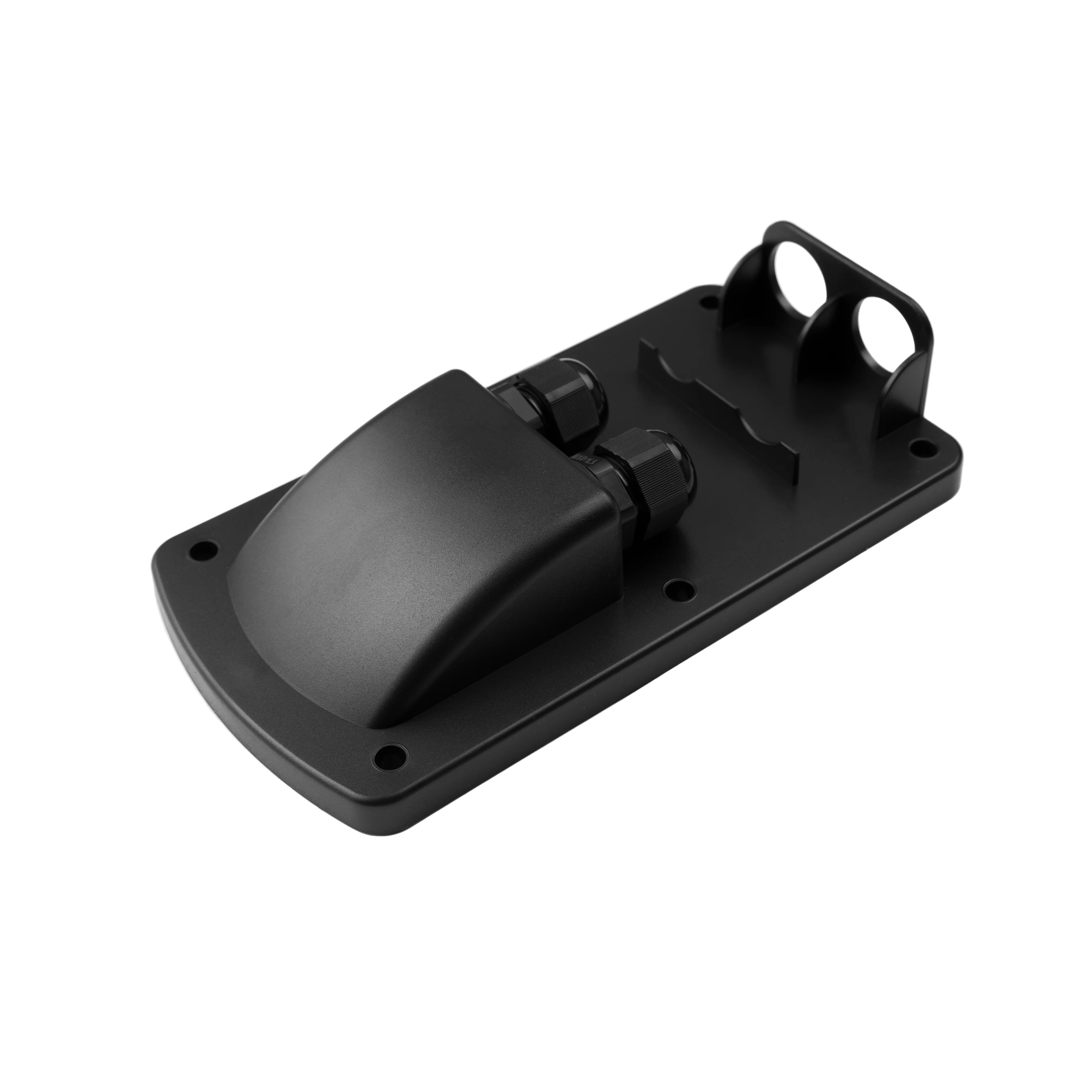 Roof Feed-Through Waterproof Cable Entry with Cable Management and Plug-In System Holder on Motorhome RV