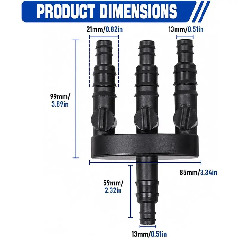 [NEWA64Z!】 Water Splitter With Individual Control Valves 1/2
