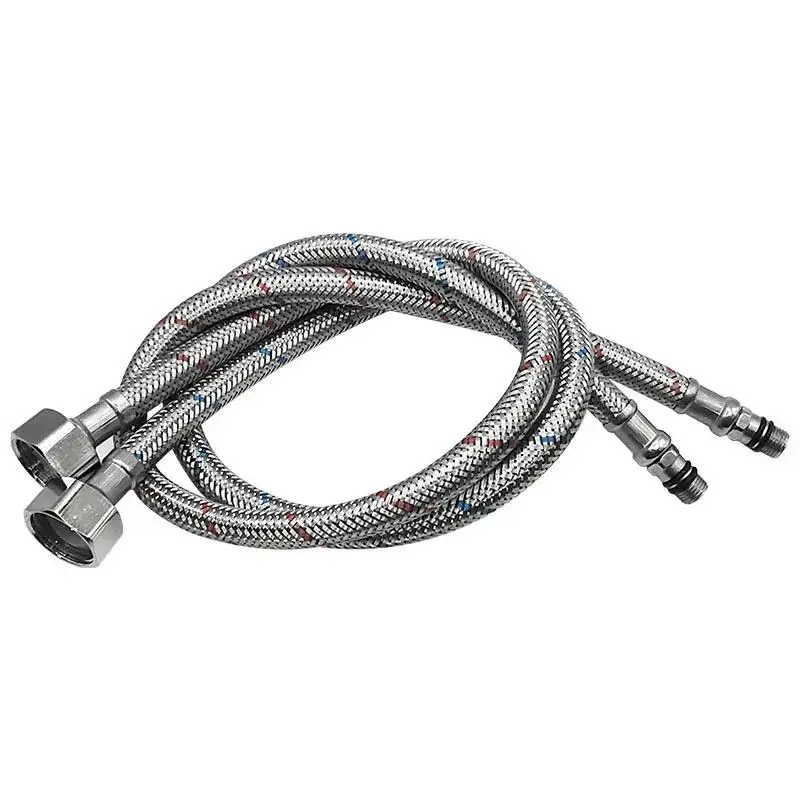 

60/80/100 см гибкие сантехнические трубы из нержавеющей стали G1/2, смеситель для горячей и холодной воды, впускная труба, шланг, аксессуары для ванной комнаты и кухни