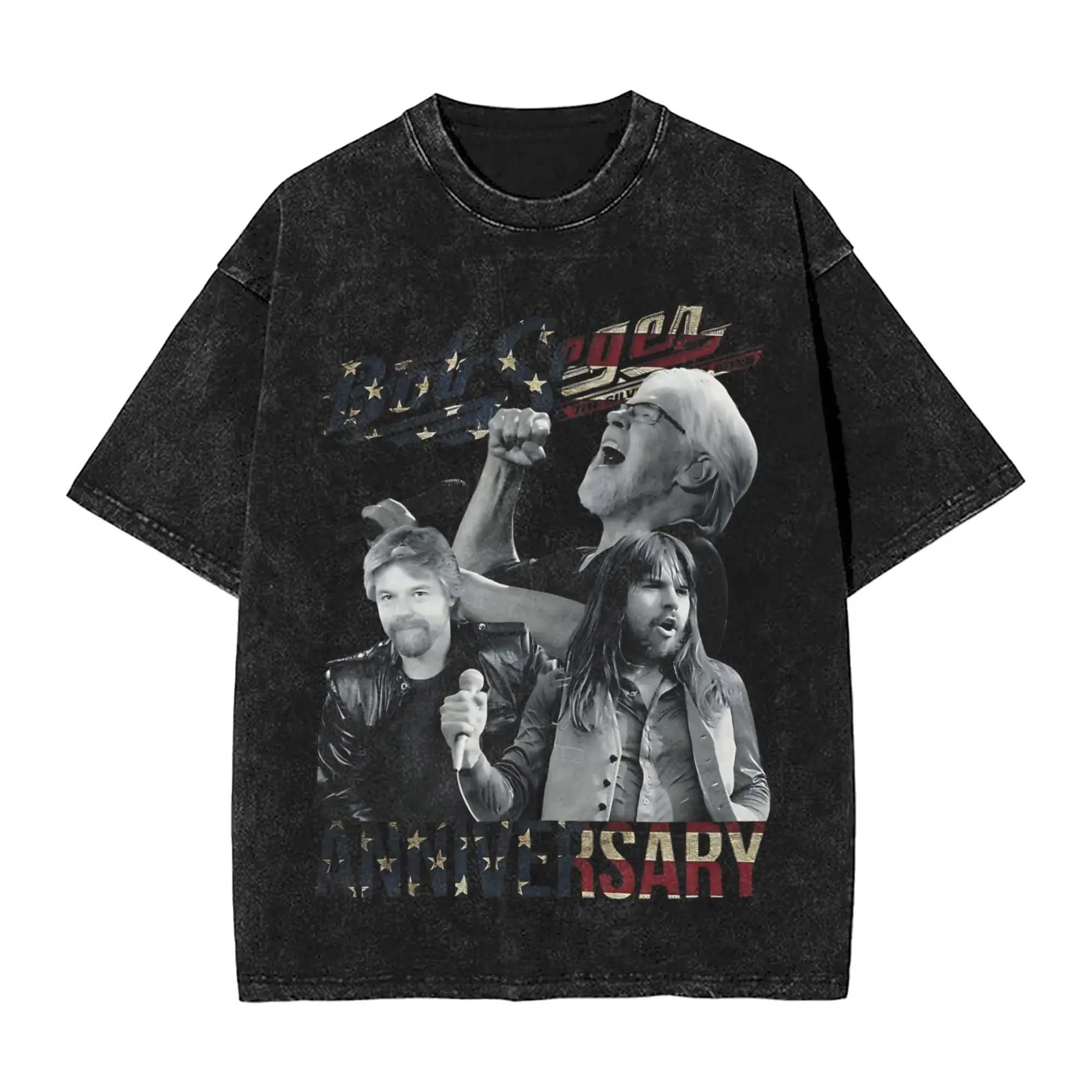 Bobs legend rock and Roll Segers Final Tour  Merch Washed T Shirt for Men Women Streetwear Hip Hop T-Shirts Printed  Tee Shirt