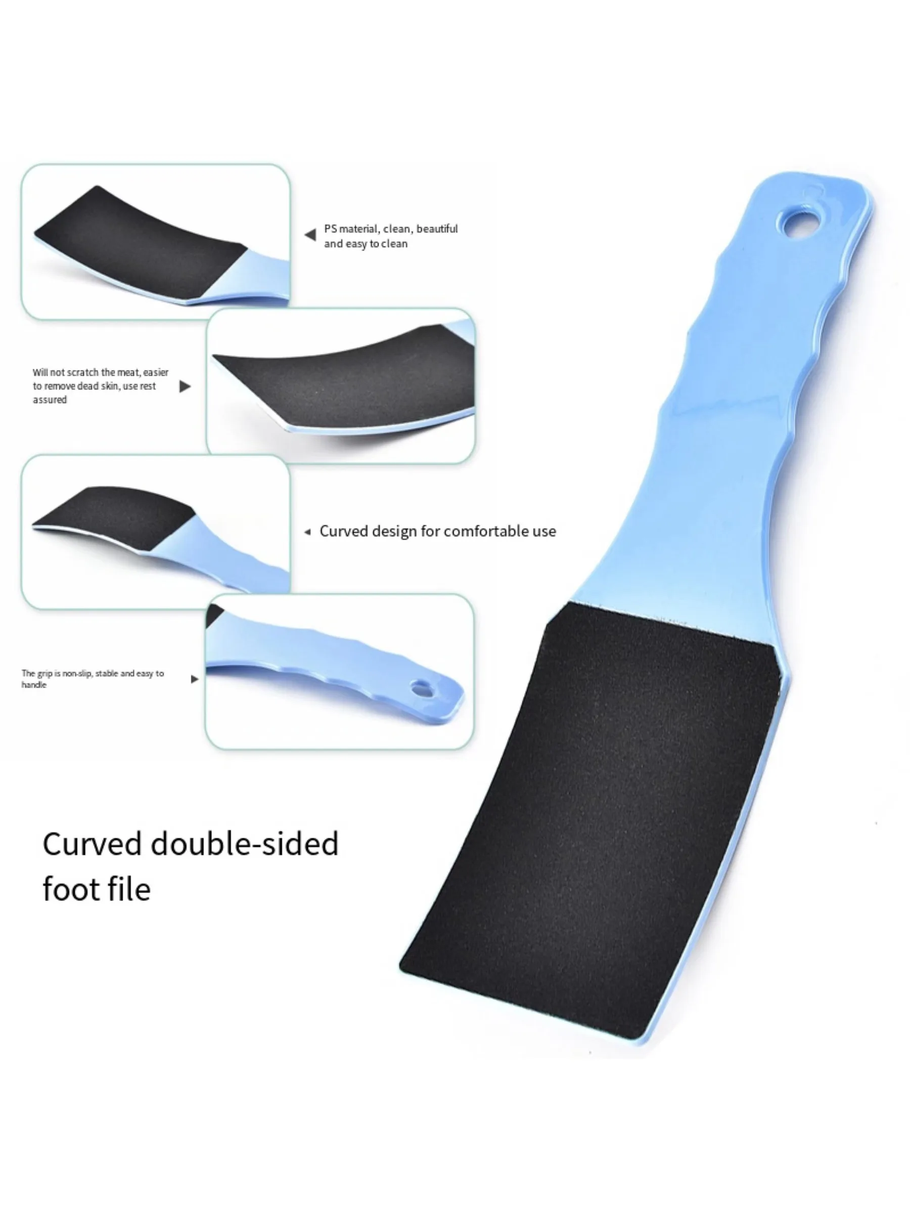 Lime à pieds Double face de couleur aléatoire, pierre ponce et dissolvant de callosités en forme de gourde, outil de pédicure professionnel pour peaux mortes