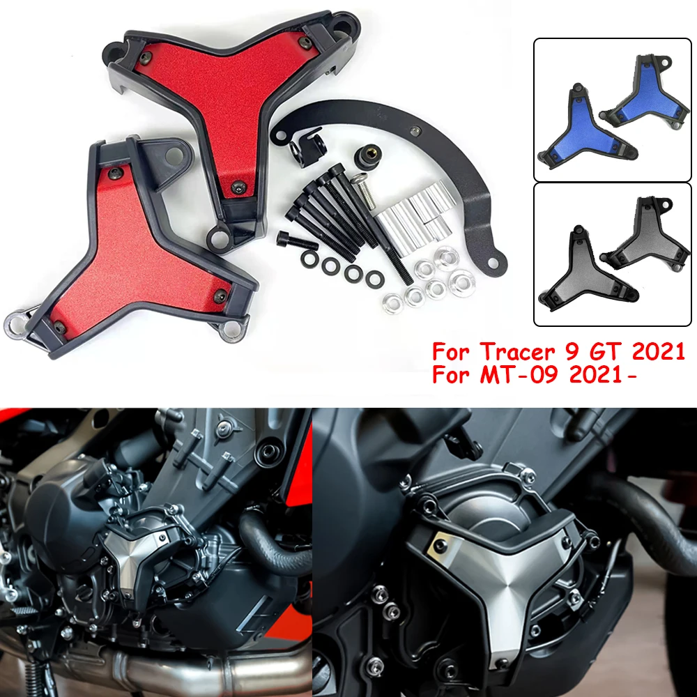 

Motorcycle Engine Crash Guard Stator Cover Frame Slider Falling Protector Pad For Yamaha MT-09 MT09 Tracer 9 GT 2021-2022