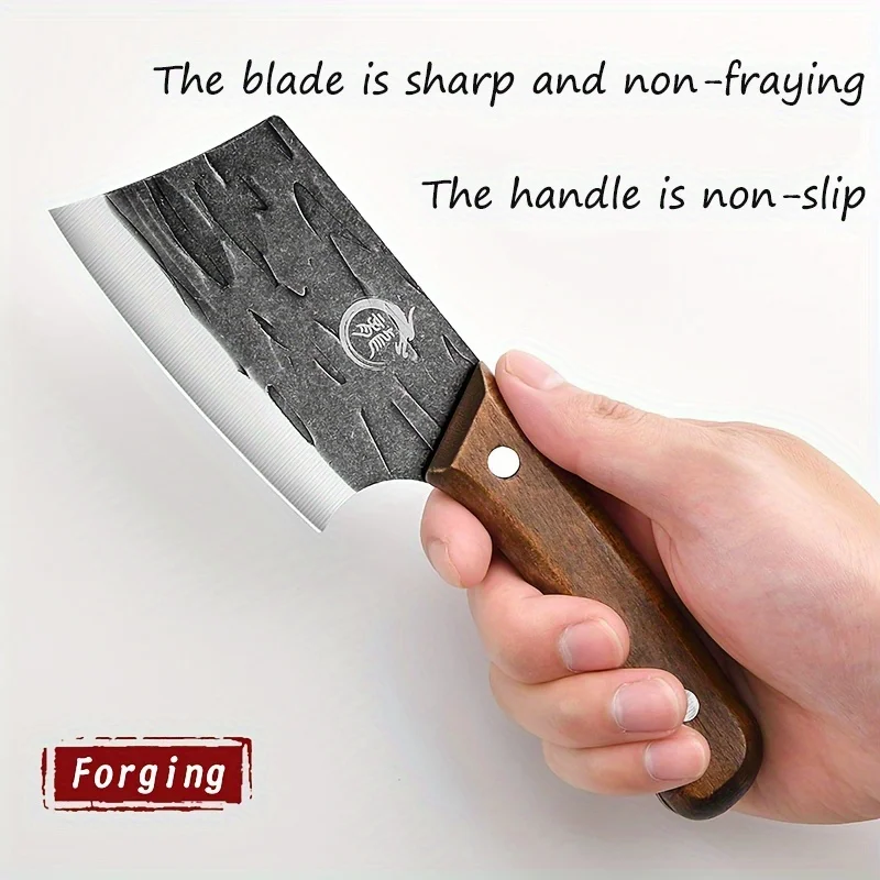 

1pc outdoor forging small kitchen knife Professional fish killing knife field pocket knife cooking meat cleaver