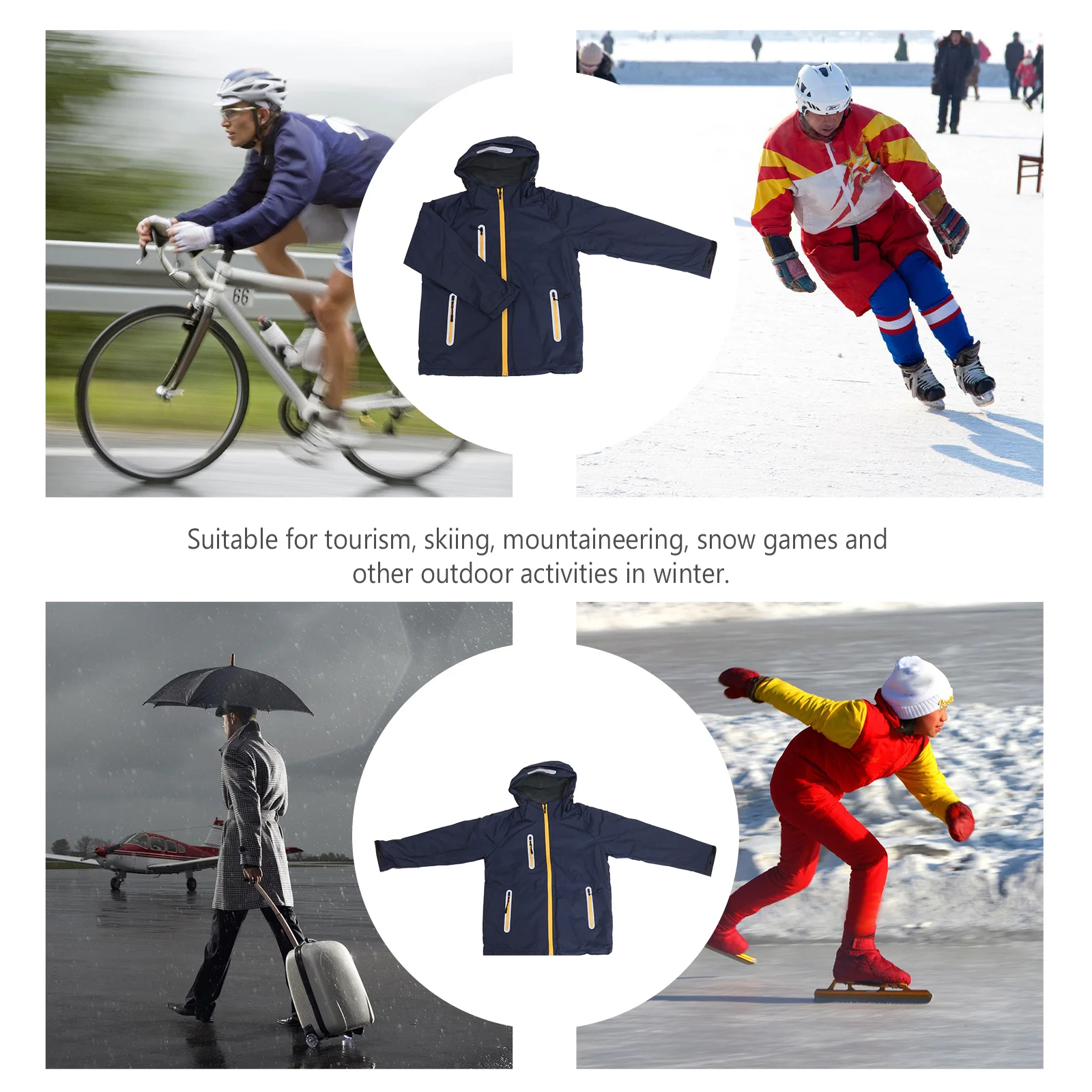 بدلة تسلق الجبال المقاومة للماء في الهواء الطلق معطف مقنع من الصوف القطبي الدافئ المقاوم للرياح والتزلج وألعاب الثلج سترة شتوية