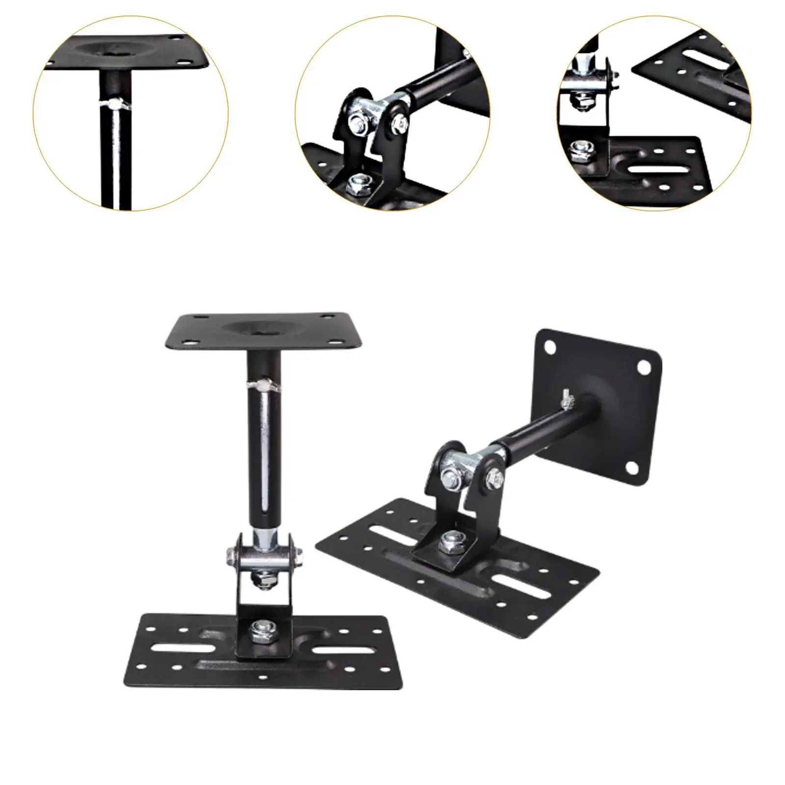 Wall Speaker Mount Stand Adjustable Mount Holder for Home Bedside Bedroom