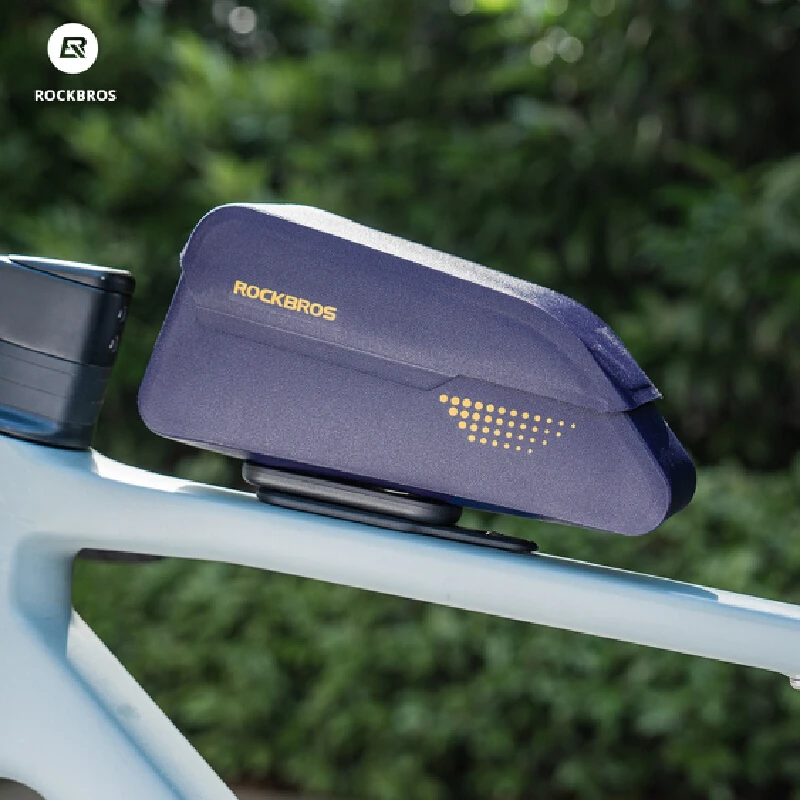 Bolsa Magnética Rockbros X Gearhub para Tubo Superior de Bicicleta de Carretera, Impermeable, para Ciclismo de Montaña, Almacenamiento en Horquilla Delantera