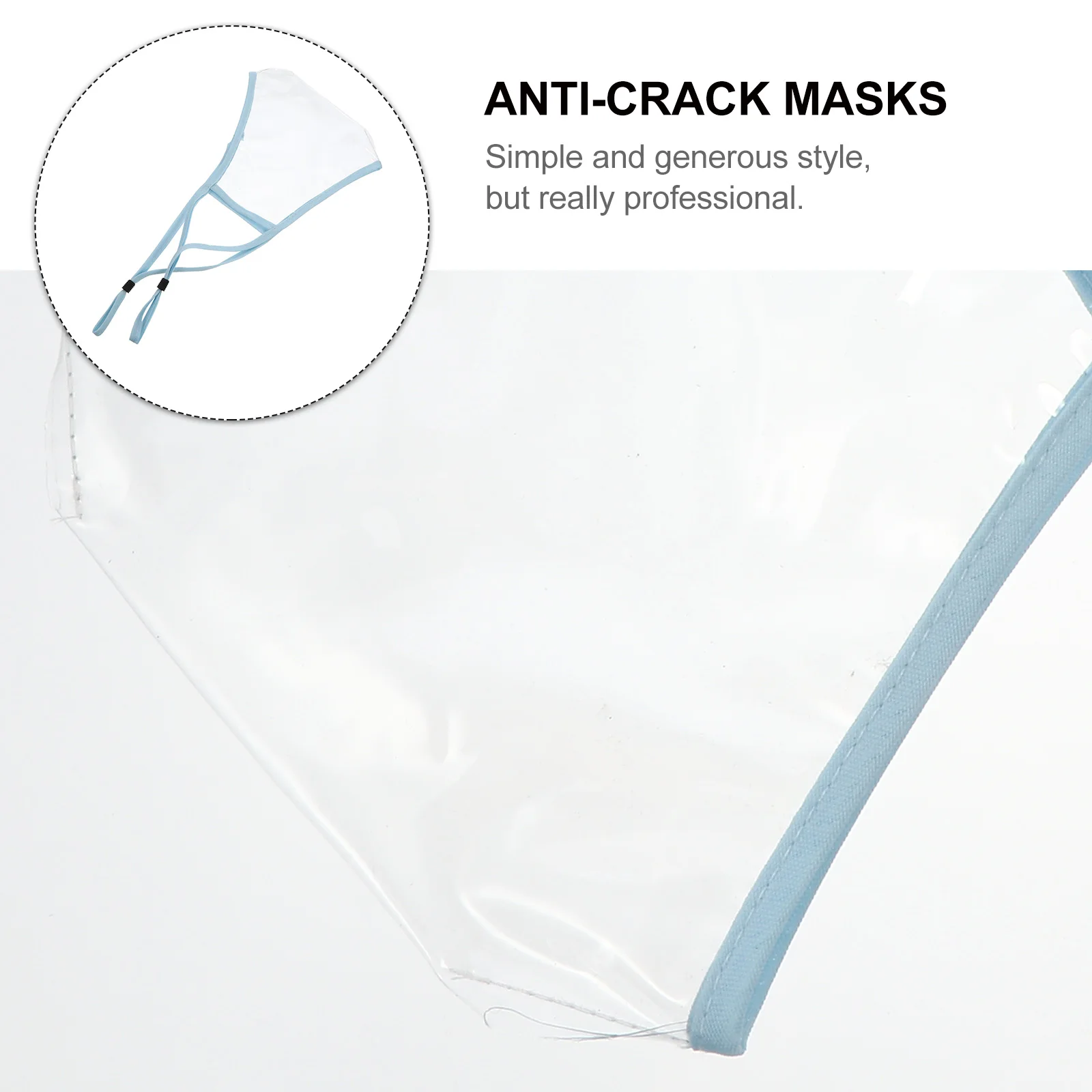 

Transparent Face Mask Smog Proof Cover Anti Dust Blue Mouth Protective Novel Style Professional Design