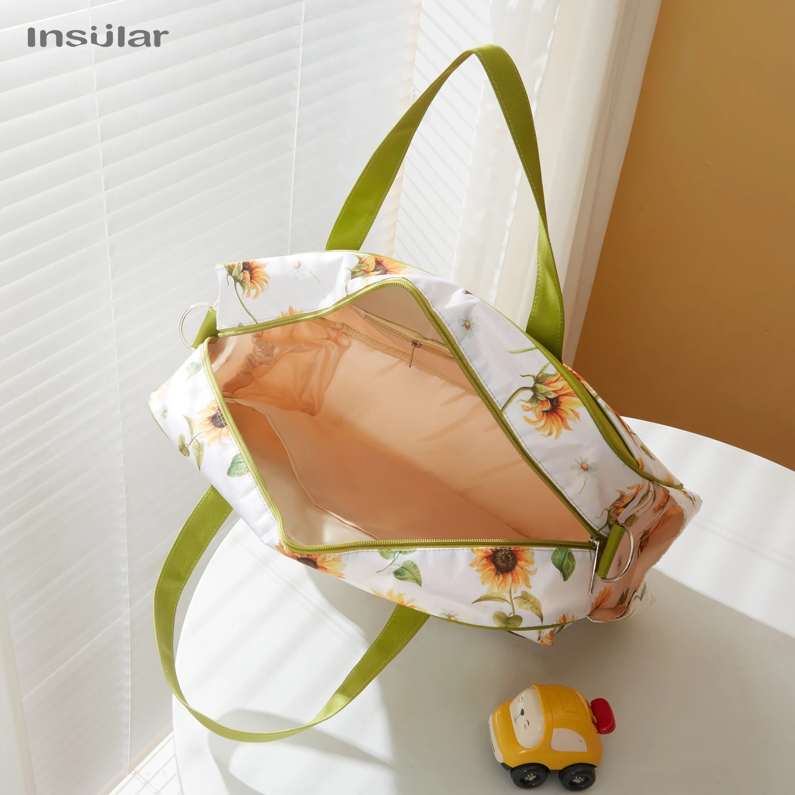 INSULAR Diaper Bags Maternity Handbags Multi-functional Mummy Rticule Fashion Waterproof Sacks 210D Nylon Cloth Infant Stroller