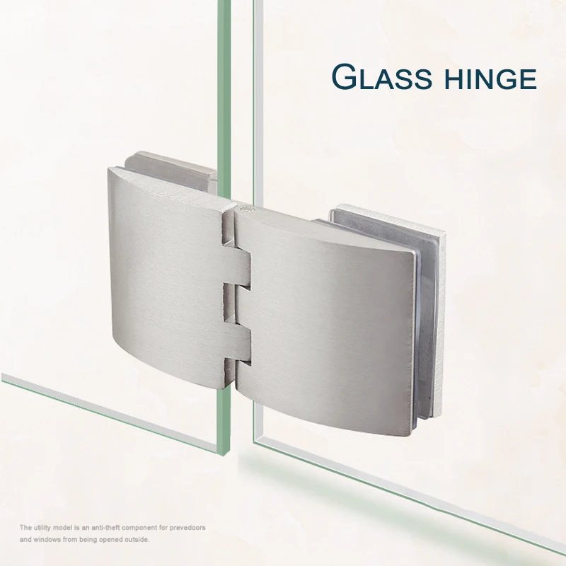 1 set Small Size Glass Hinge Wine Cabinet Opening Hinge Furniture Hardware Cabinet Door Display Cabinet Glass Hinge Fittings