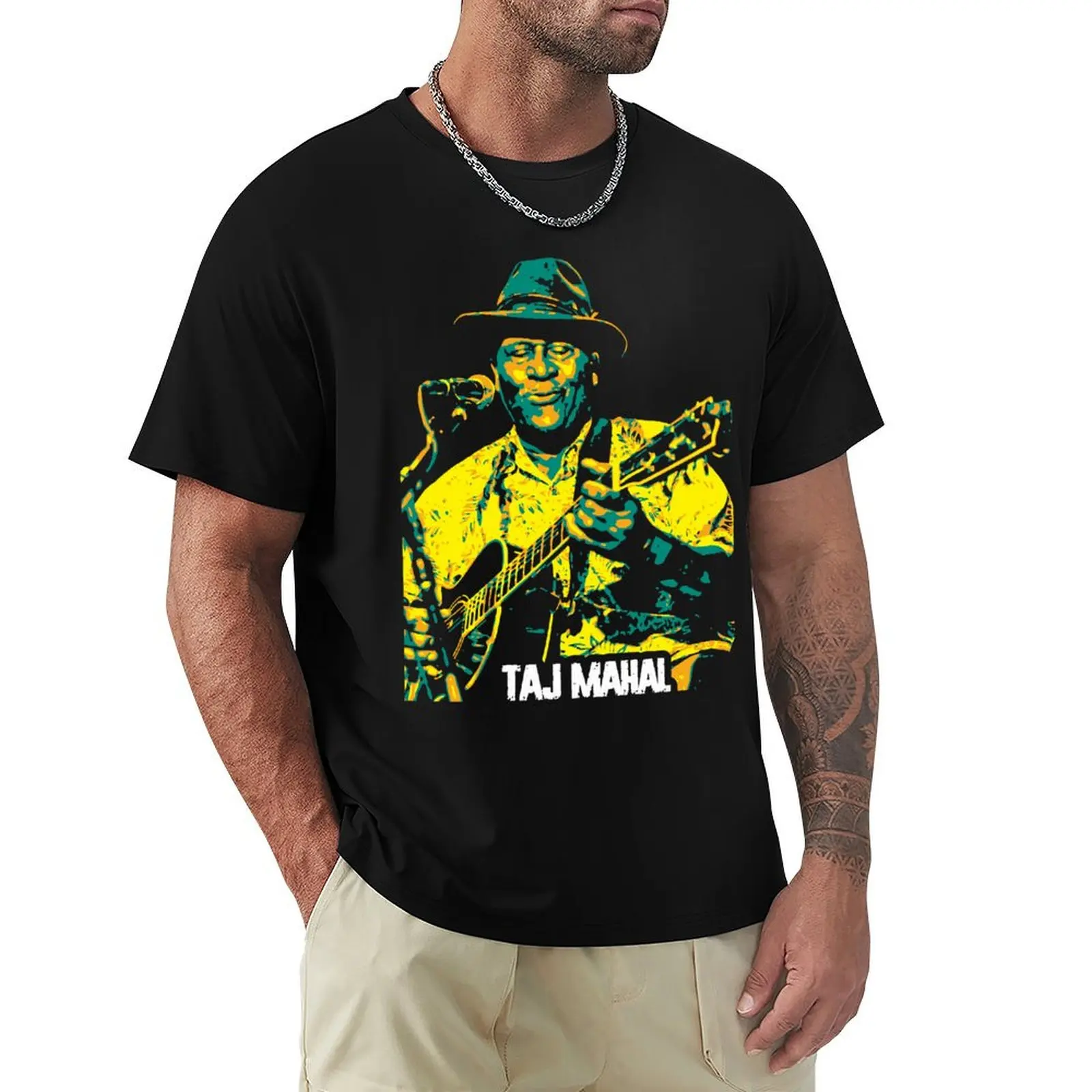 Taj Mahal musician.Henry Saint Claire Fredericks v2 Classic T-Shirt Basic Plain Short Sleeve Crew Neck Tee
