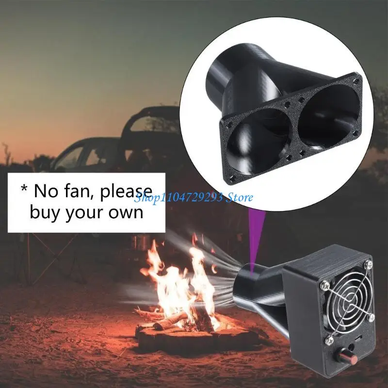 

Y2GD Universal Cooling Fan Outlet,Air Gathering Vent for 4cm/6cm Ventilation Fan Accessory with Circular Airflows Nozzle