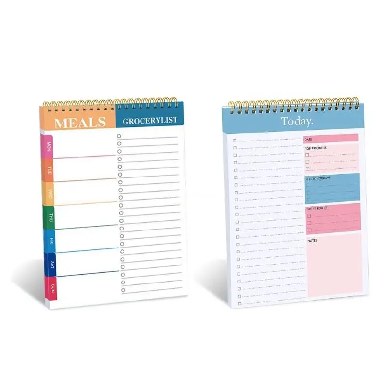 Daily To-do-list Planner Twin Coil Binding Planner 52 Page Lined Dropship