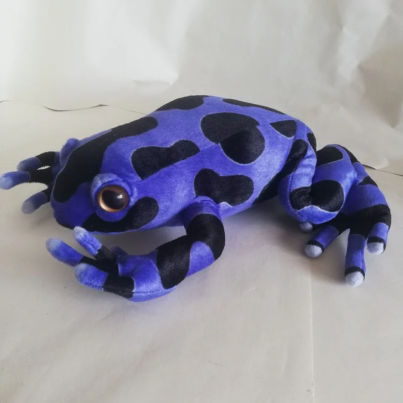 Large 40cm Cute Blue Frog Plush Toy Simulation Frog Soft Doll Boys And Girls Toys Birthday Xmas Gift s0587