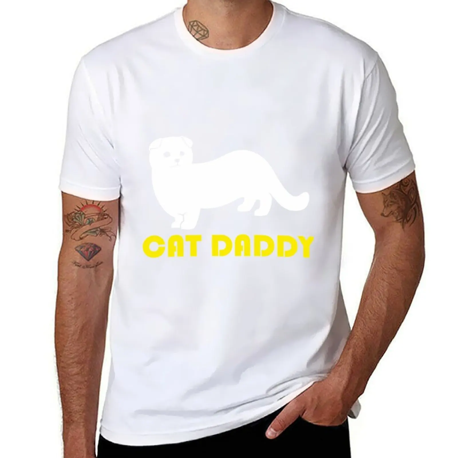

Cat Daddy Scottish Fold T-Shirt t shirt man designer man t shirts graphic T-Shirt