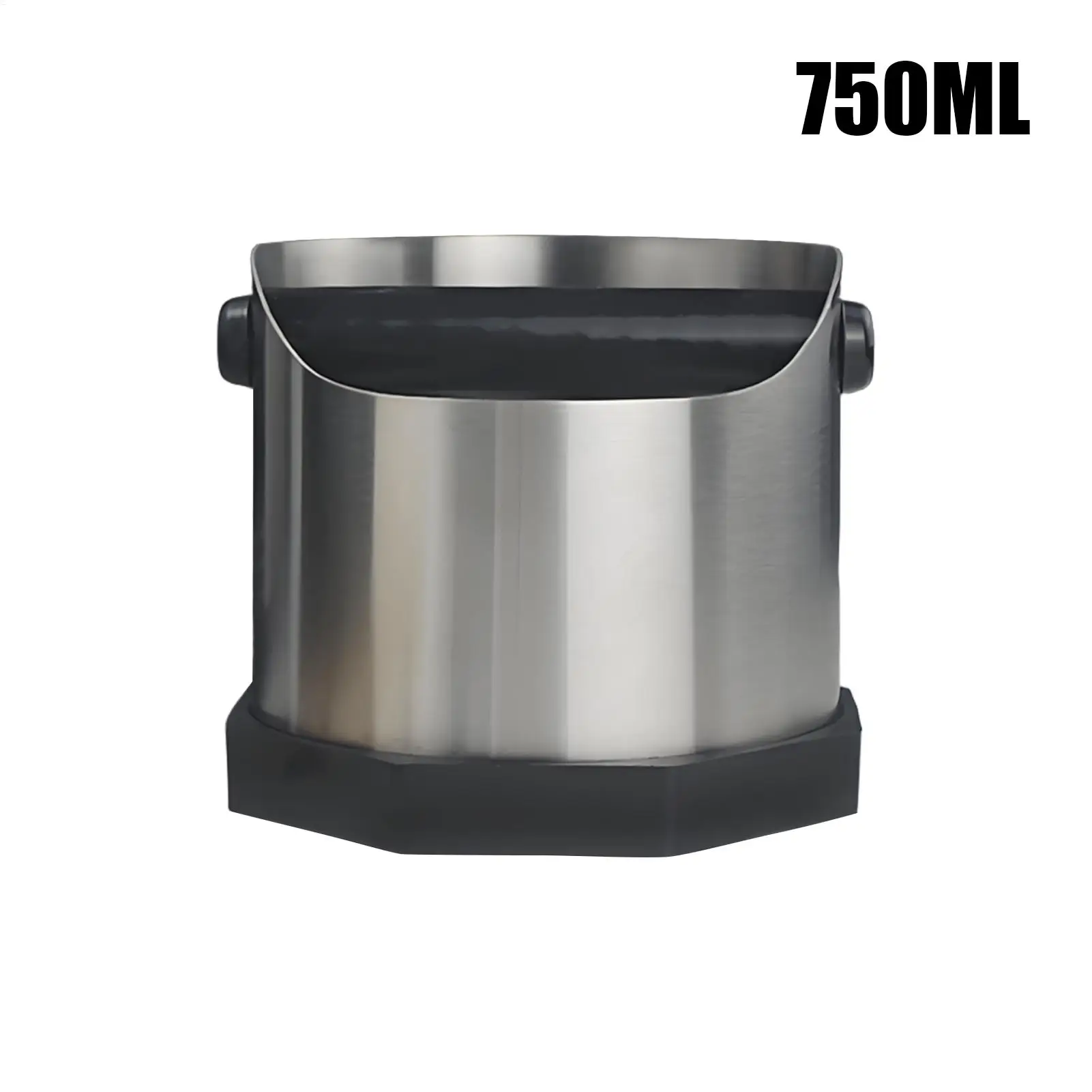 Knock Box Large Capacity Container With Non-Slip Base 750ml Knock Box Espresso Accessories For Home Countertop Bar Hotel Cafe