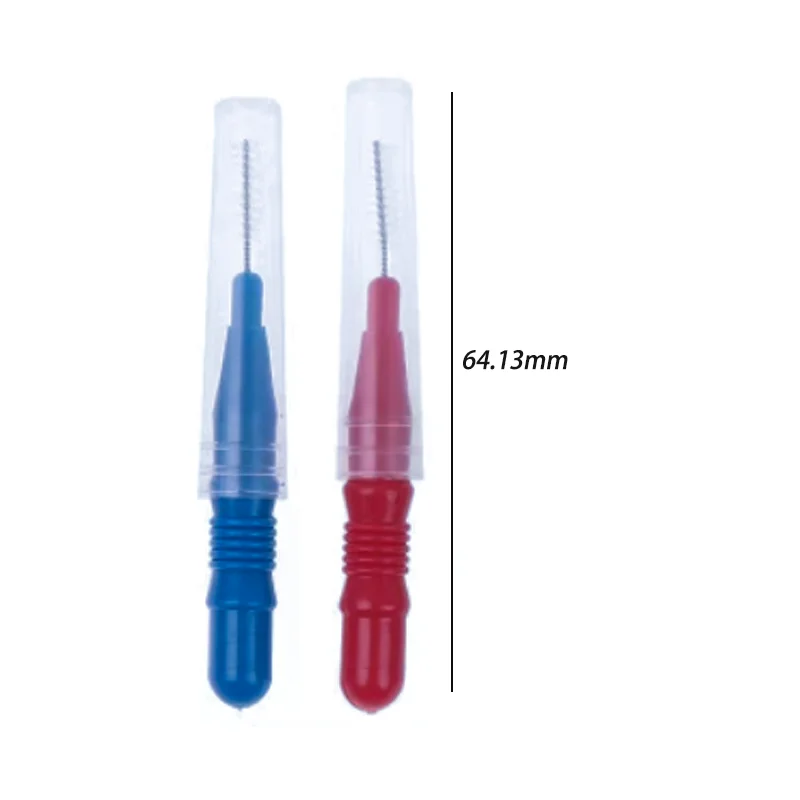 Cepillos interdentales para dentistas, hilo dental para blanquear los dientes, herramientas de Limpieza de dientes de ortodoncia, 0,8mm