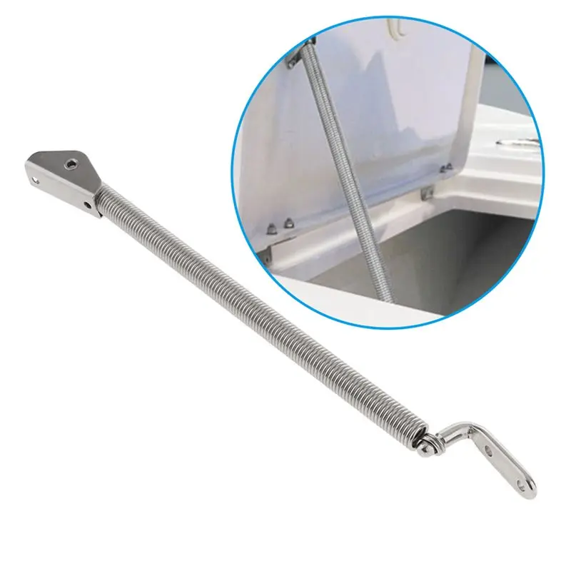 【Top Sale !!】6X Boat Accessories Marine Stainless Steel 210Mm Deck Hatch Spring, Cabin Door Porthole Door Hatch Support Spring