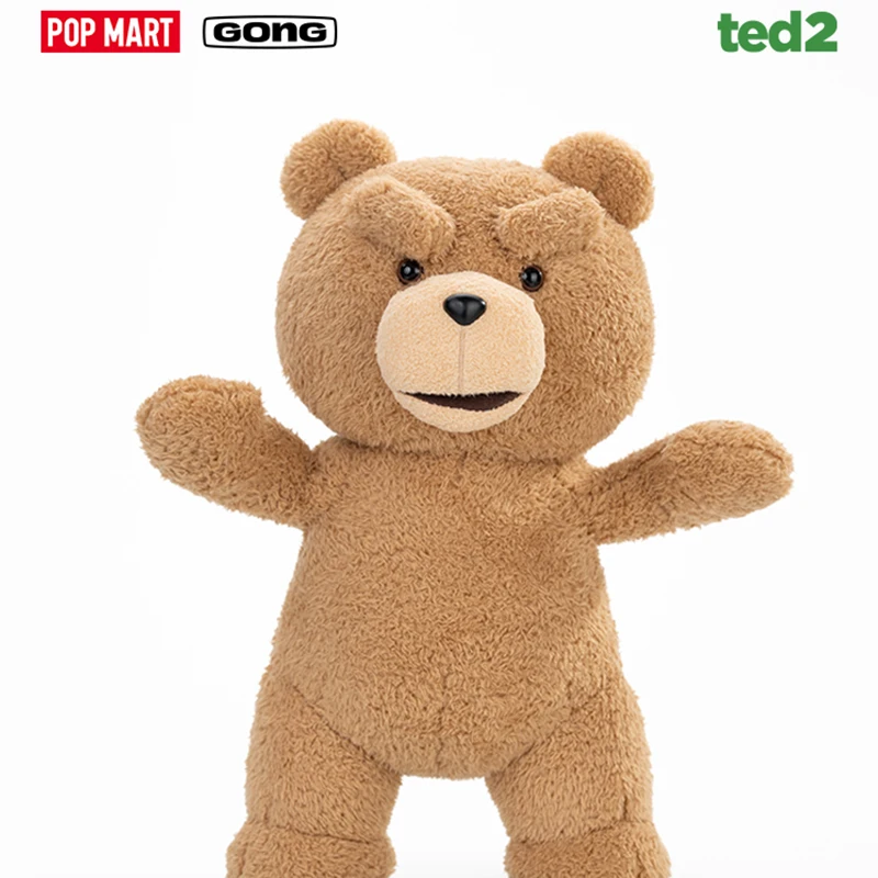 

POPMART GONG Ted2 Teddy Bear Plush Hand Puppet Toy Interactive Finger Puppet Creative Gift