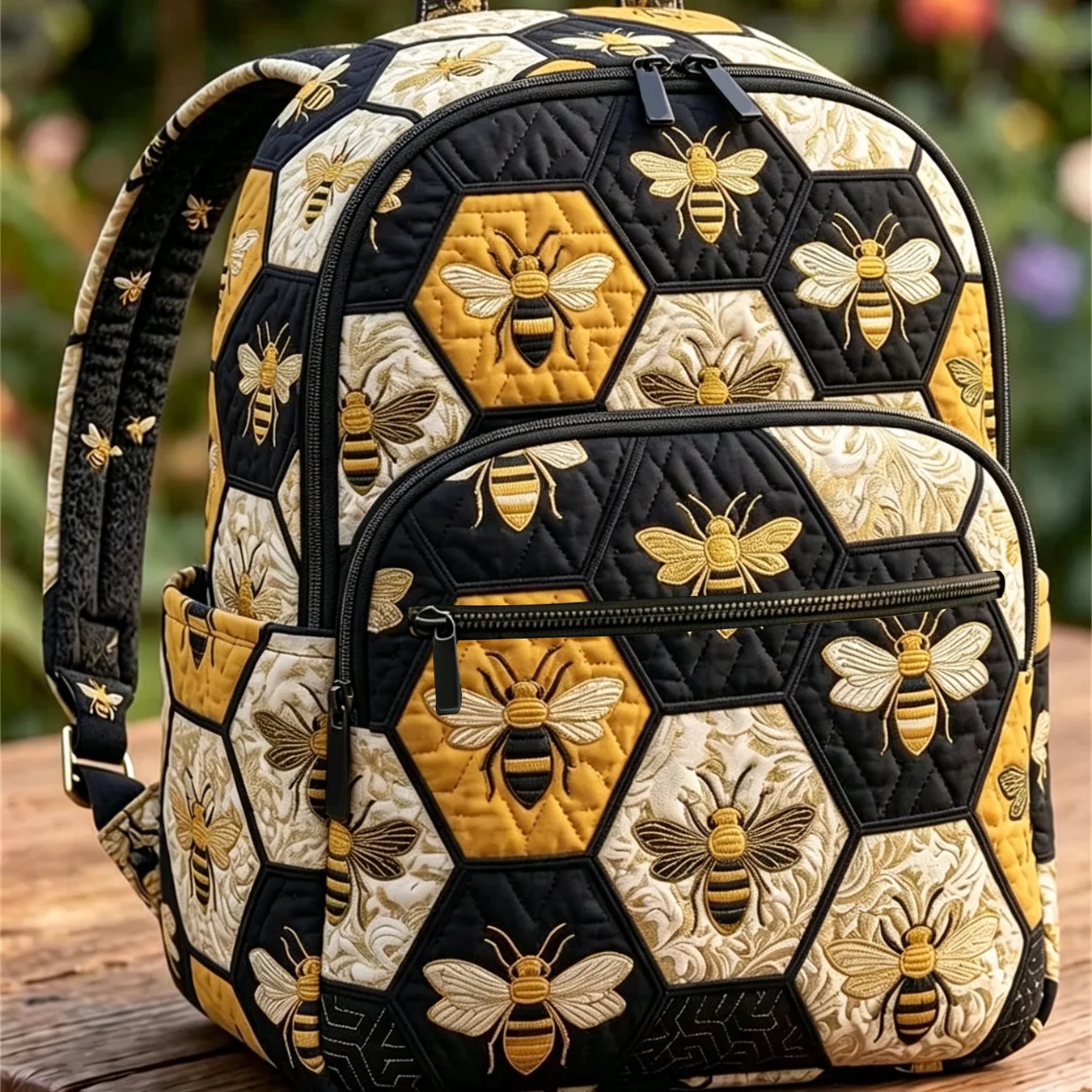 

Quilted Craftsmanship with No Embroidered Patterns, Simple and Versatile Backpack, Student Backpack, Commuter Travel Backpack