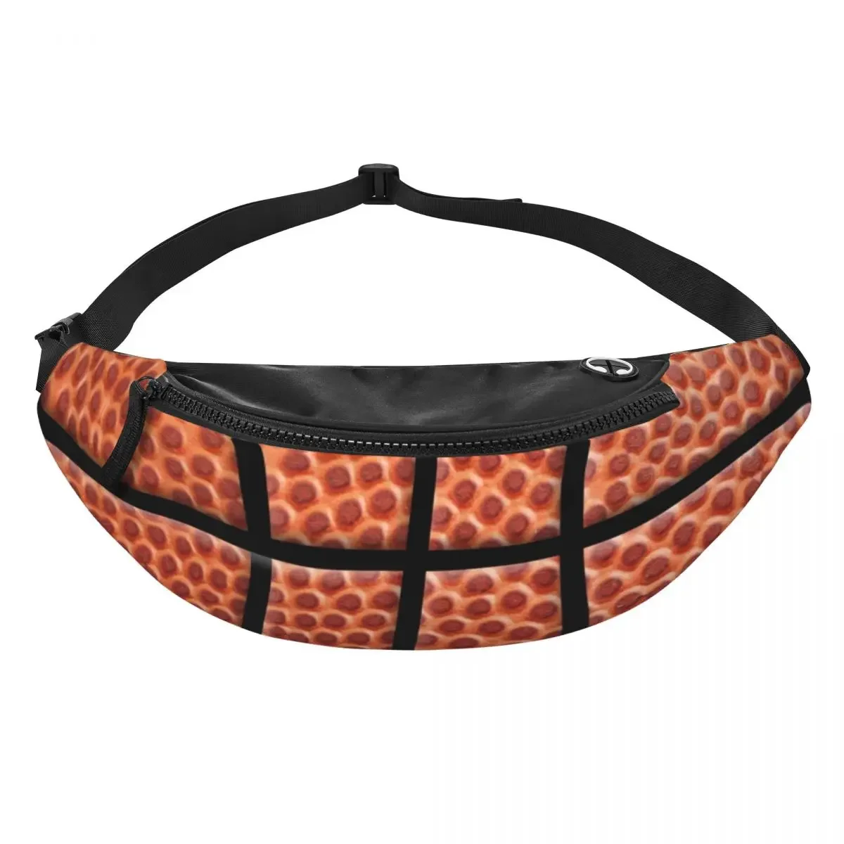 

Fashion Basketball Leather Design Fanny Pack for Running Men Women Sport Player
