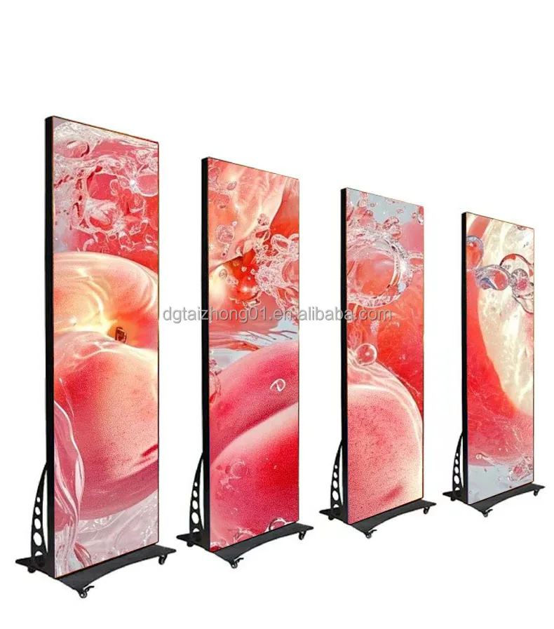 High Quality Indoor Digital HD Poster LED Display P2.5 P1.86 Stand LCD Screen for Events Advertising Display