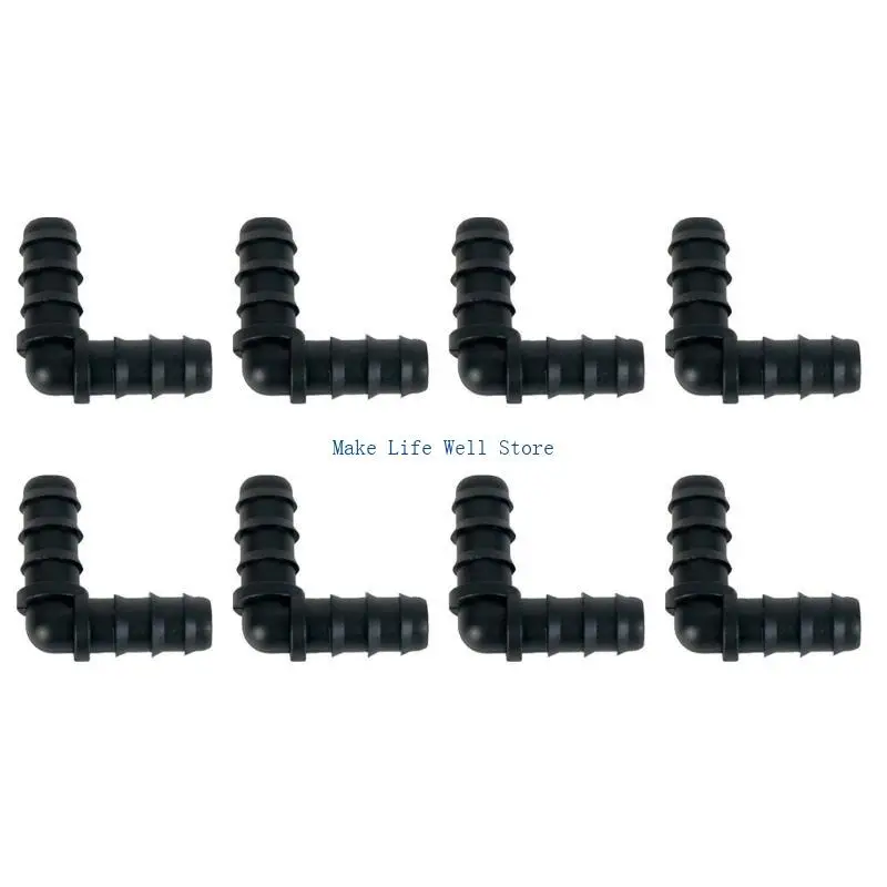 8Pcs Drip Irrigation Fittings Connectors 1/2inch Irrigation Tubing Garden Hose