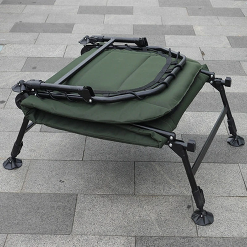 Factory Hot Sale Portable Folding Outdoor Camping and Fishing Bed Chair for Carp Fishing