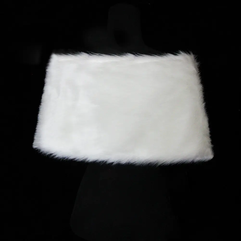 

1Pcs Wedding Tippet Shawl Warm Elegant Dress Shawl Pearl Ball Decor Beige Party Wear Tippet Shoulder