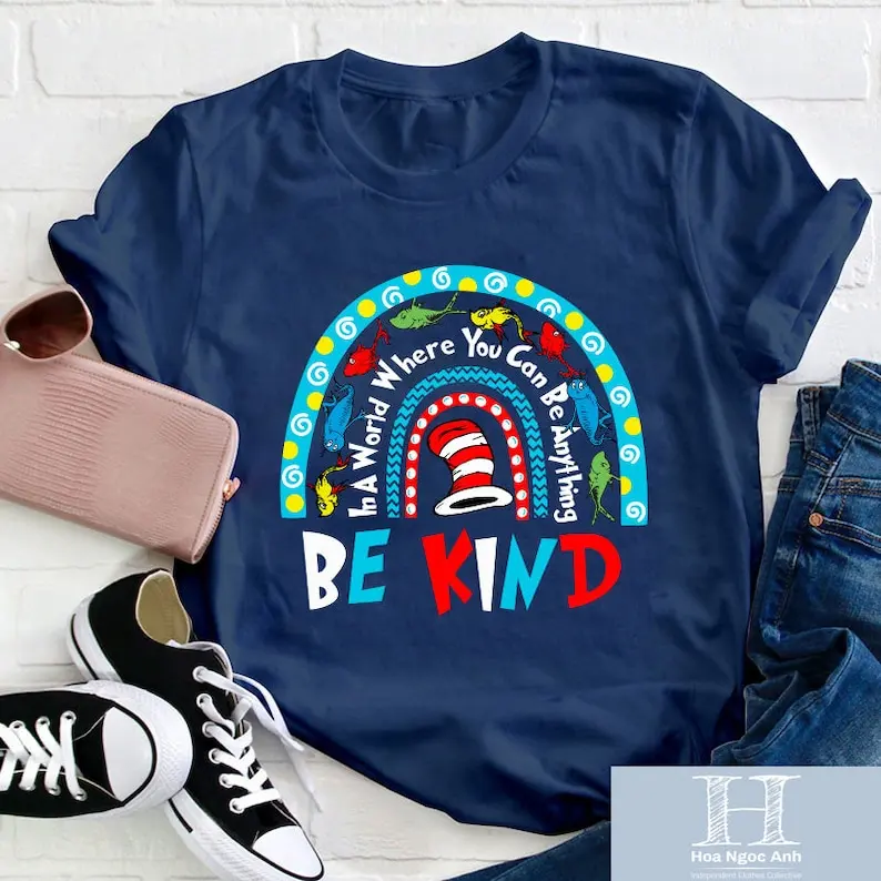 Rainbow Be Kind Teacher Unisex T-Shirt, Teacher Shirt, Be Kind Teacher Shirt, Back To School Gift