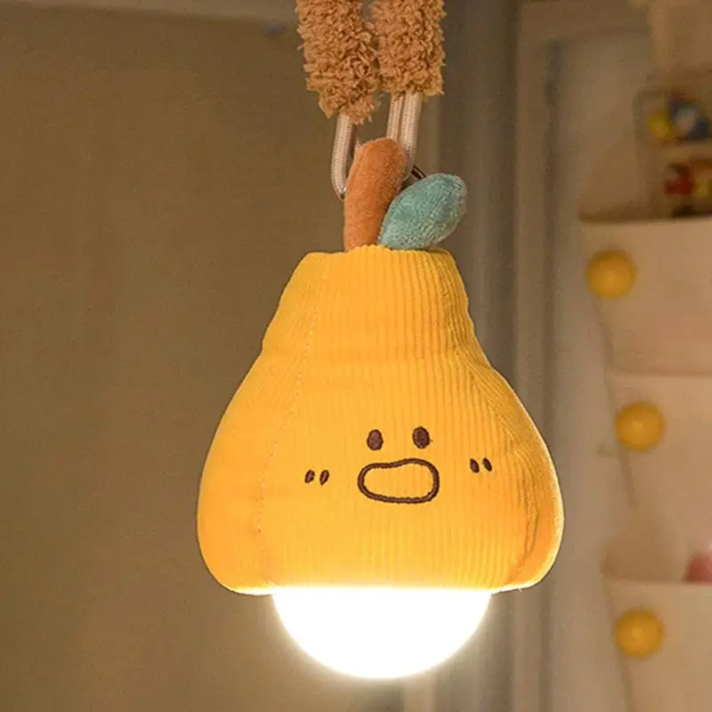 Cute Pear atmosphere night light bedside small chandelier bed curtain interior decorative light dormitory bed hanging table lamp
