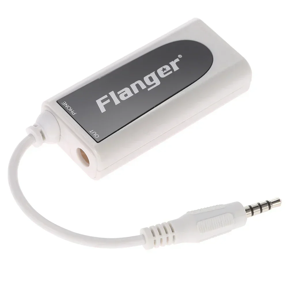 Flanger FC-21 Guitar Connector Converter Electric Guitar Bass to Mobile Phone Tablet Adapter Compatible with IPhone/IPad Android