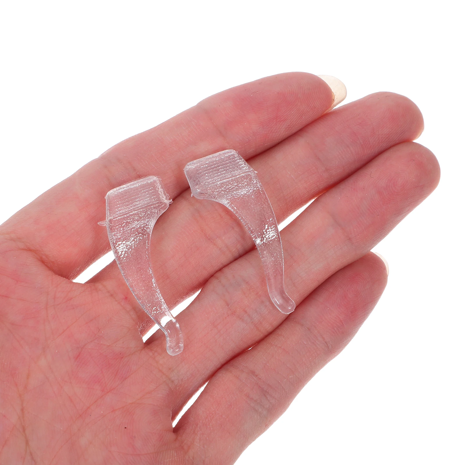 

50Pairs Anti Slip Eyeglass Ear Pads Silicone Transparent Temple Tips for Secure Fit Eyewear Grips for Daily Outdoor Use