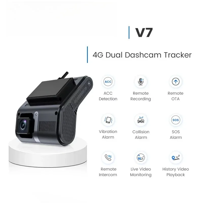 For Dual Lens Vehicle Dash Camera With Real-Time GPS Navigation For Trucks LED Screen Video Recorder For Cars And Vehicles