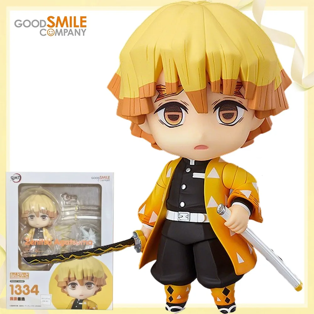 

100%Original Genuine Good Smile Company Agatsuma Zenitsu,Nendoroid (1334) Anime Figure Model Decoration Character Collection Toy