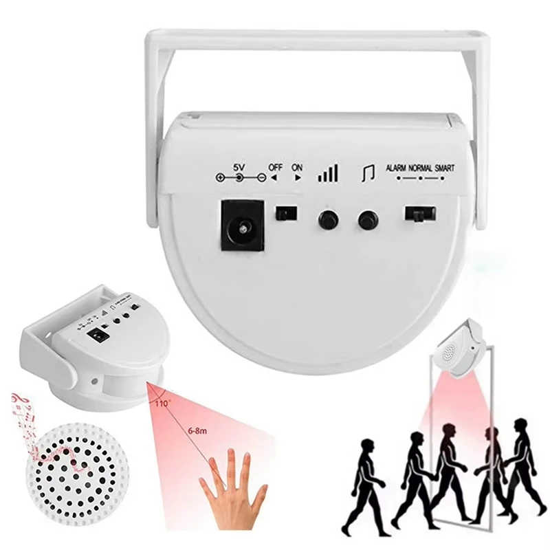 XTECH Wireless Guest Welcome Chime Alarm Door Bell 32Song PIR Motion Sensor For Shop Entry Company Security Protection Greeter