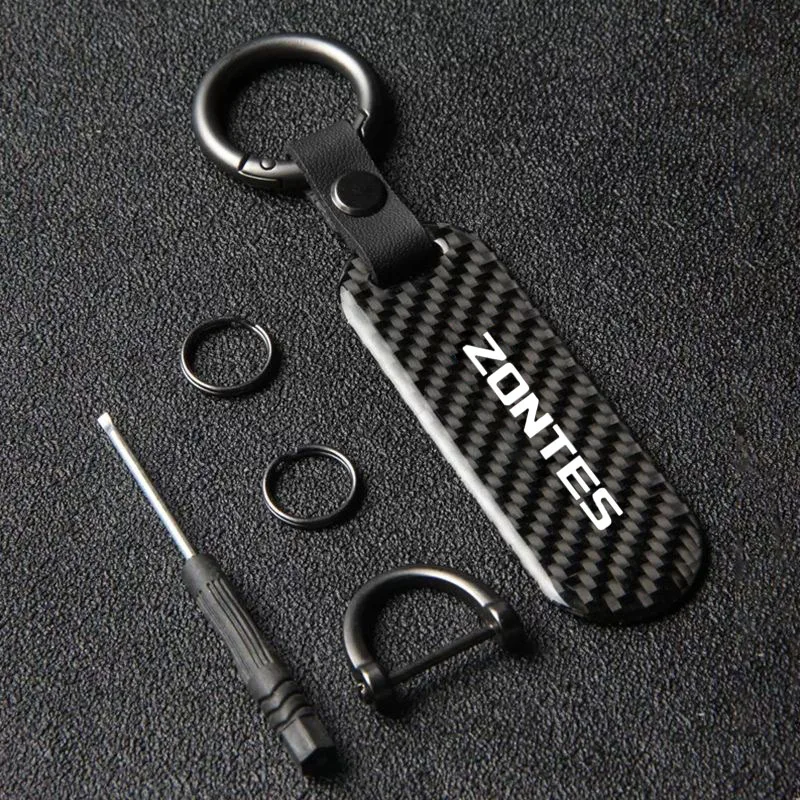 ل Zontes Kiden GK350 125m 150m 150D 368E 368g 368D 368m عالية الجودة ألياف الكربون دراجة نارية اكسسوارات حامل سلسلة مفاتيح كيرينغ