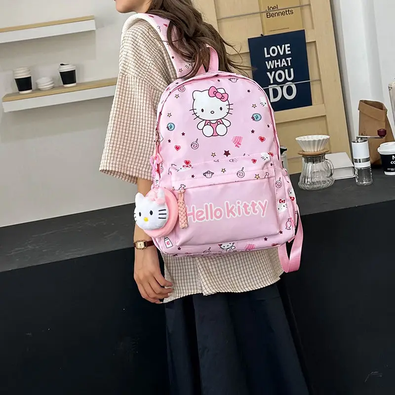 Sanrio kuromiMy melody cute girls lightweight carry creative cartoon three-dimensional waterproof increased capacity backpack image 2