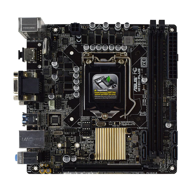 ASUS H110I-PLUS With Core i5 6500 Motherboard and CPU Set LGA 1151 Socket for 6100 6300 7100 7500 6700 7700 Intel H110 Chipset