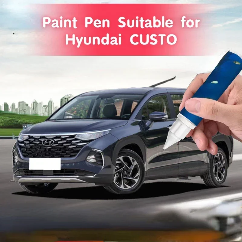 Paint Pen Suitable for Hyundai CUSTO Paint Fixer Midnight Blue Special Car Paint Scratch Repair Rust Prevention Metallic