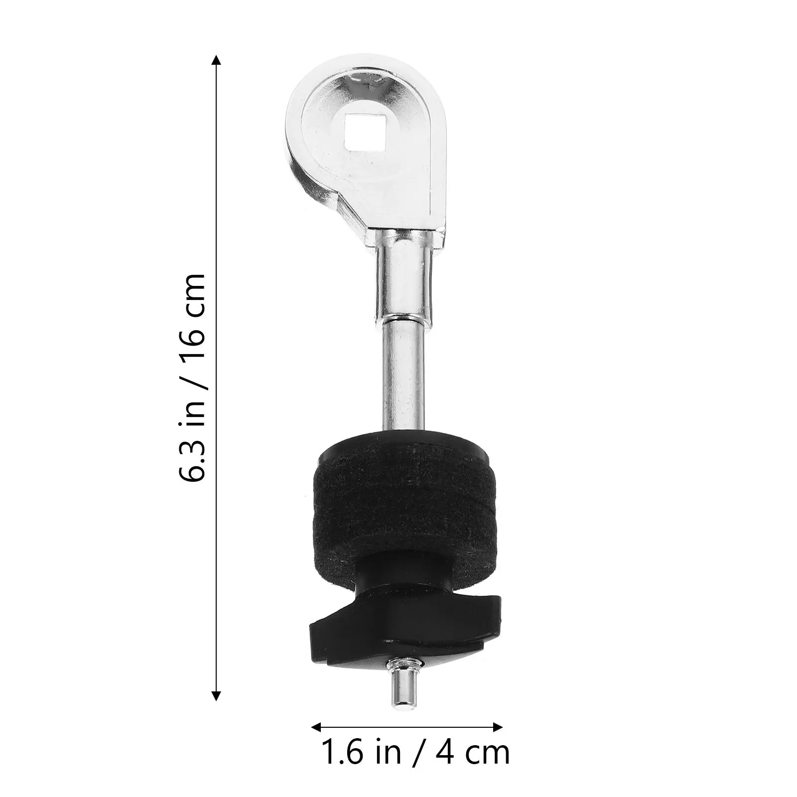 Cymbal Stacker Attachment Heavy-Duty Shock-Absorbing Mini Cymbal Arm Holder for Drum Kit Percussion Instrument Hardware