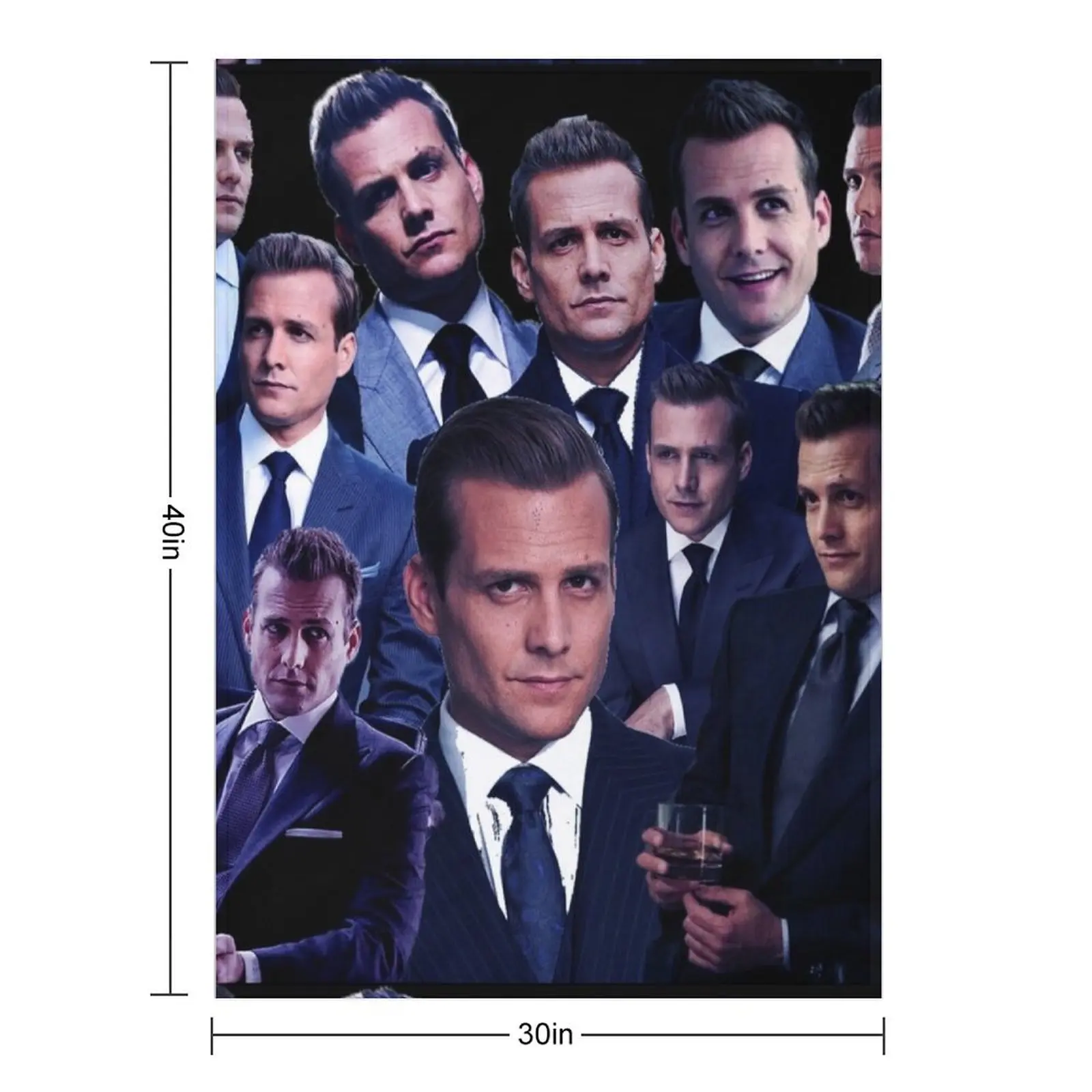 Harvey Specter suits collage tribute design 2022 Throw Blanket Softest decorative Sleeping Bag blankets and throws Blankets