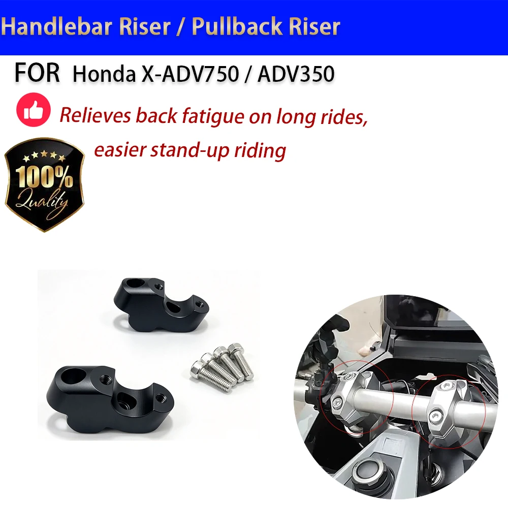 For Honda X-ADV750 ADV350 Handlebar Riser Pullback Elevador Manillar Moto Accesorios Moto
