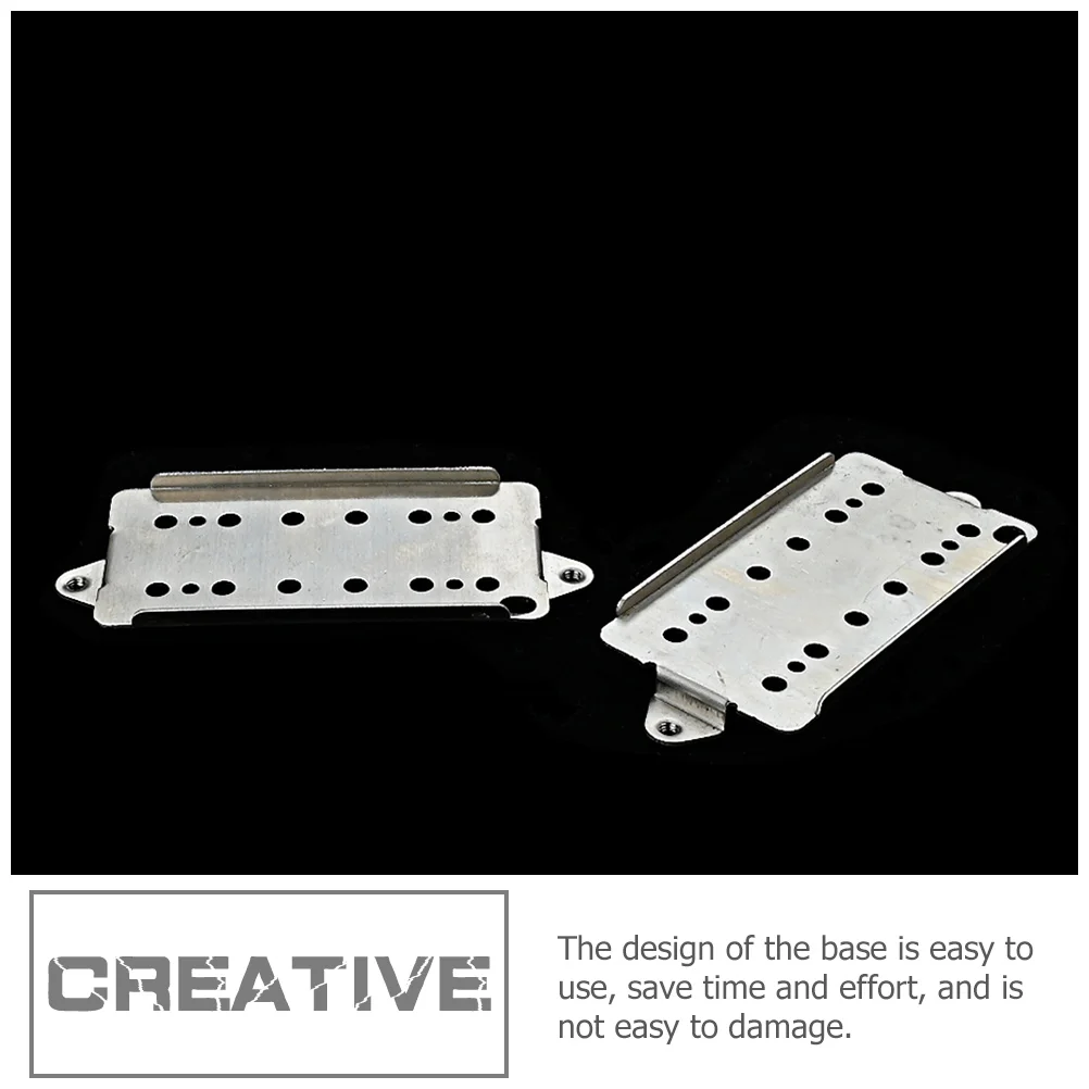 2 Pcs Pickup Base Guitar Metal Portable Baseplate Humbucker Wearable Musical Instrument