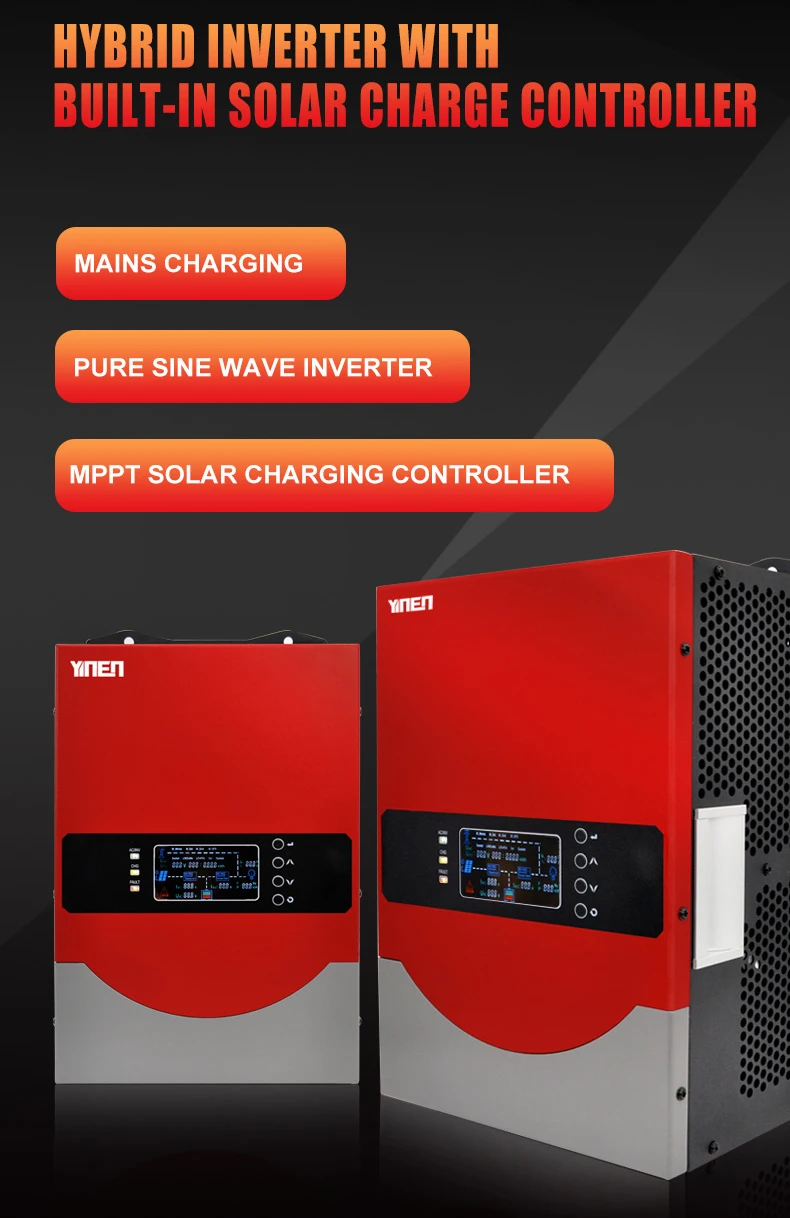 Low Frequency 3KVA 3KW Hybrid Solar Inverter