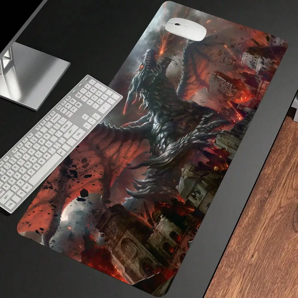 لوحة ماوس Castlevania Giant Dragon، حصير ألعاب XXL، ملحقات الكمبيوتر، وسادات توسيع لوحة المفاتيح مناسبة للعمل واللعبة