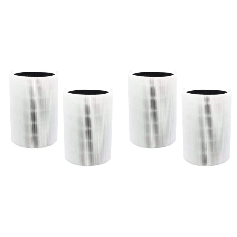 

4 Pcs Replacement Filter For Blueair Blue Pure 411,411+ & Mini Air Purifier,HEPA & Activated Carbon Composite Filter