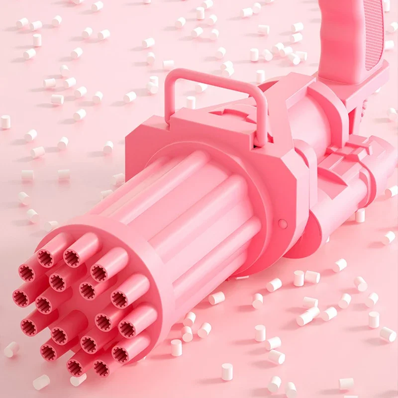 18 穴ガトリングバブルマシン子供のおもちゃ大型ガトリングバブルガンプラスチックおもちゃ屋外自動バブルブロワーマシンドロップシップ