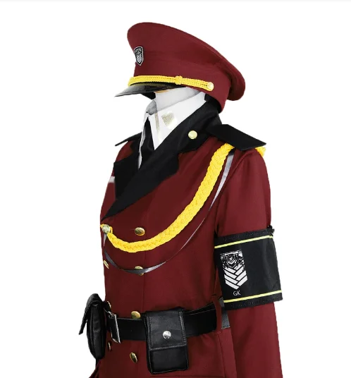 Commander Military Uniform Cosplay Costume Unisex with Hat Halloween Costumes