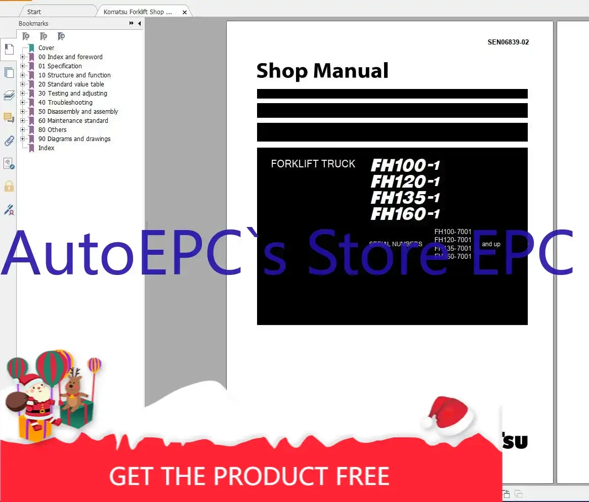 

Вилочный погрузчик AutoEPC Komatsu, 11,6 ГБ, обновленный в формате PDF, 2022, все модели магазинов, руководство по обслуживанию DVD